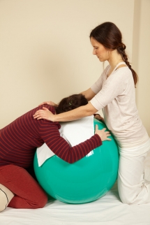 Releasing tension in the shoulders