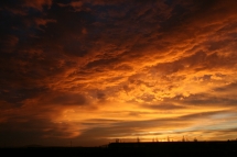 Burning sky near Vienna