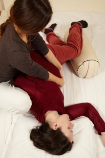 Holding and rocking relaxes your body and the baby